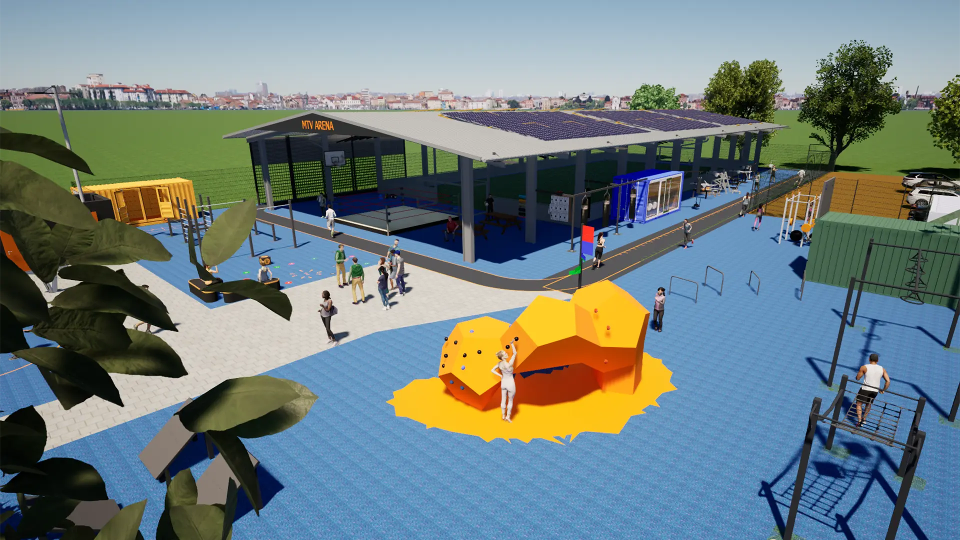 Projekt MTV Bamberg: Titelbild Rendering