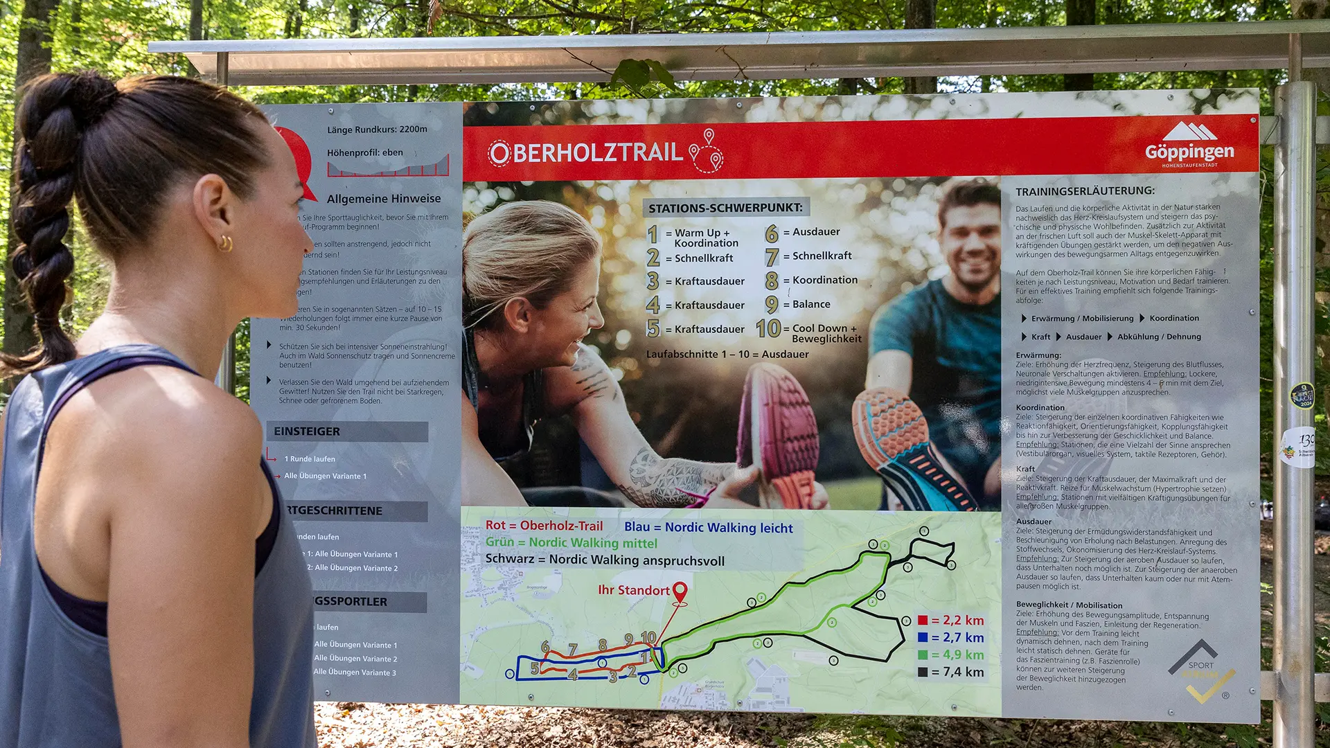 Titelslider SportStrium: Infotafel Trimm Dich Trail