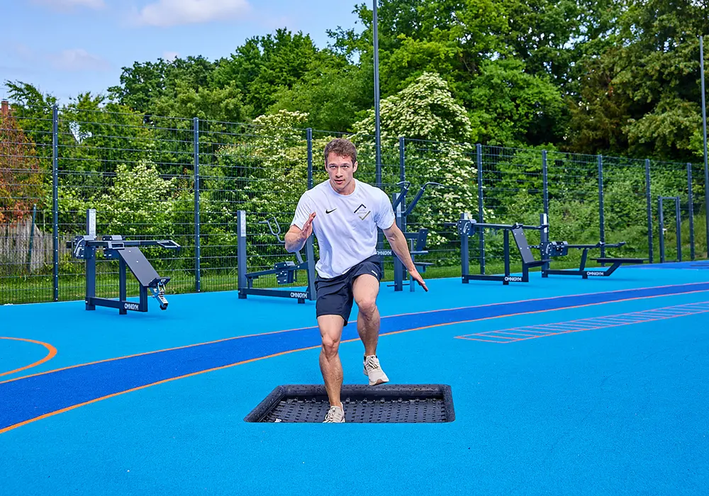 Trampolinspringen für Rückengesundheit